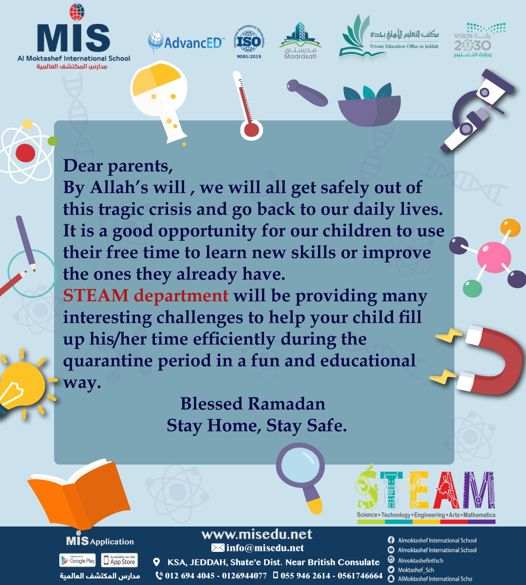 Dear MIS students,STEAM department is sharing with you Challenge 1