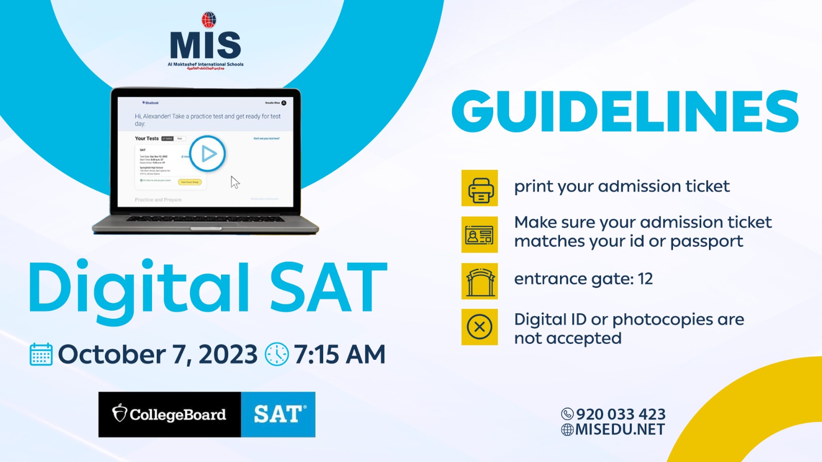 Digital SAT – MIS