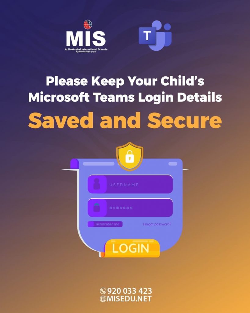 🌟 Save Your Child’s Login Details
