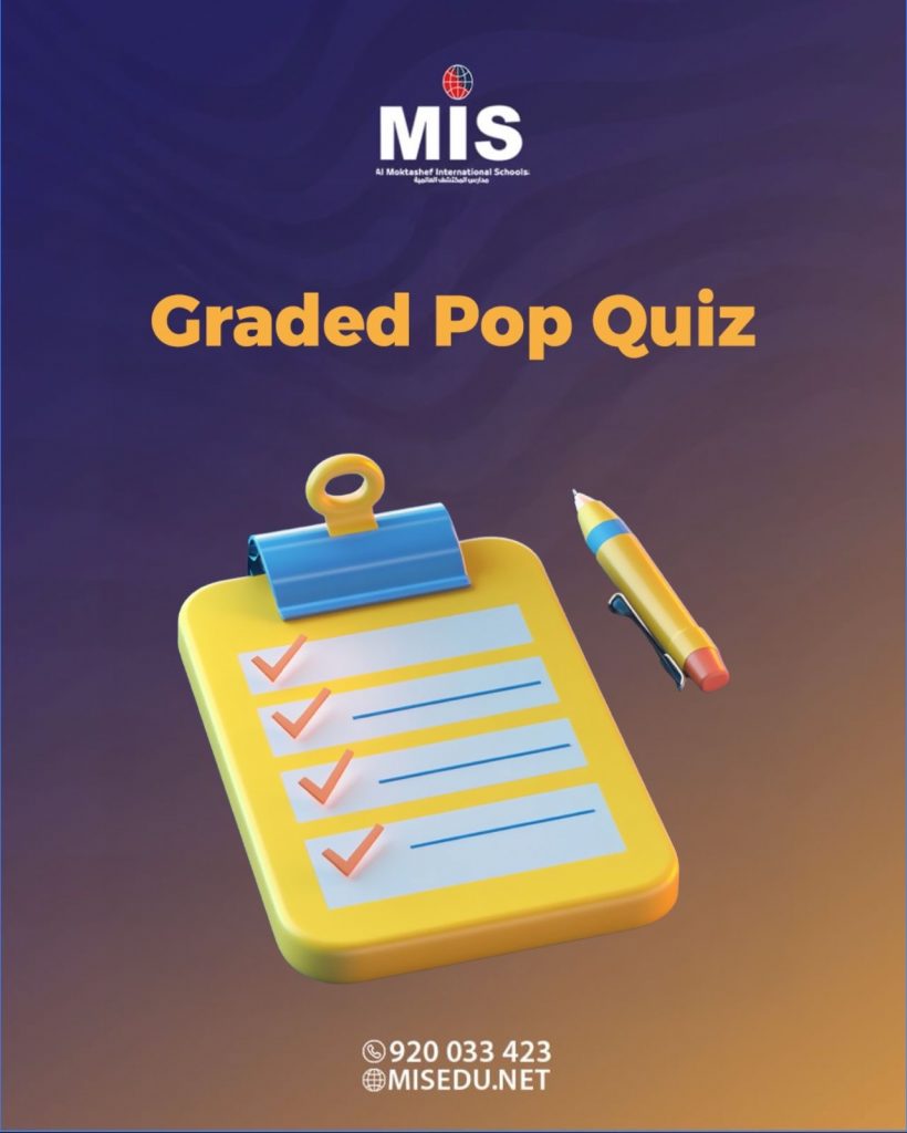 Graded Pop Quizzes Start Tomorrow! 📚