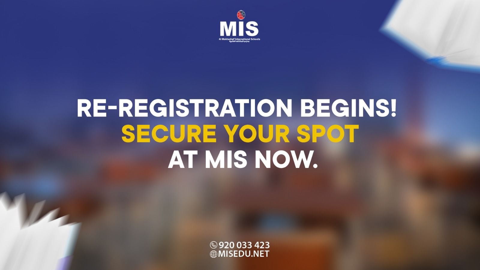 Secure Your Spot by Re-Registering Now! – MIS